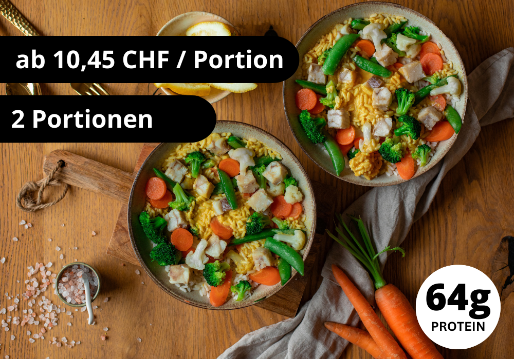 CH: Pollack, rice & vegetables (XL, 2 portions)