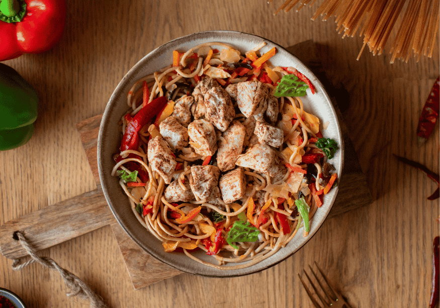 Asian-style chili noodles