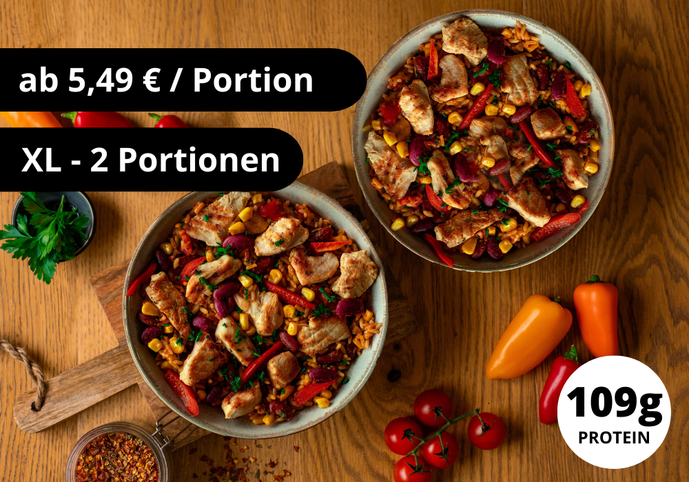 Poulet Fajita Bowl (XL, 2 portions) (soldé)