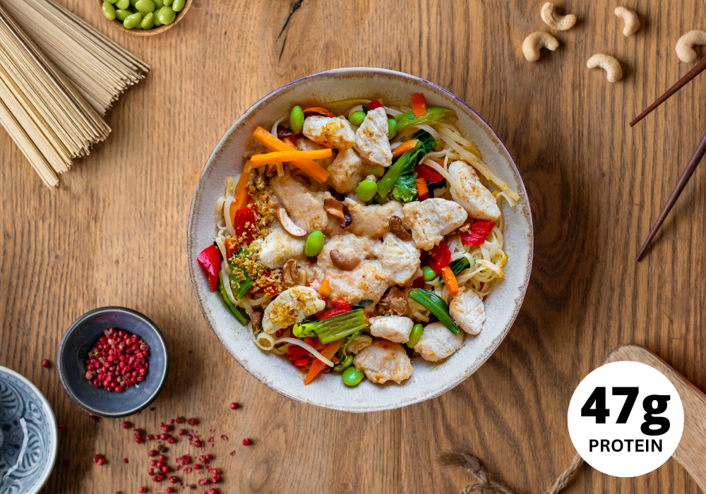 Nouilles de riz au poulet