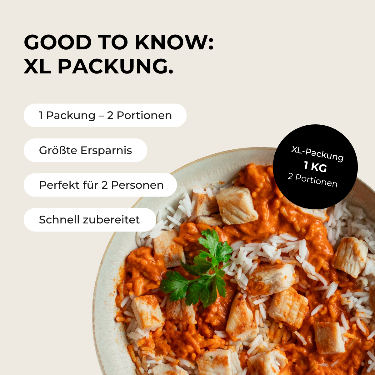 CH: Butter Chicken (XL, 2 Portionen)
