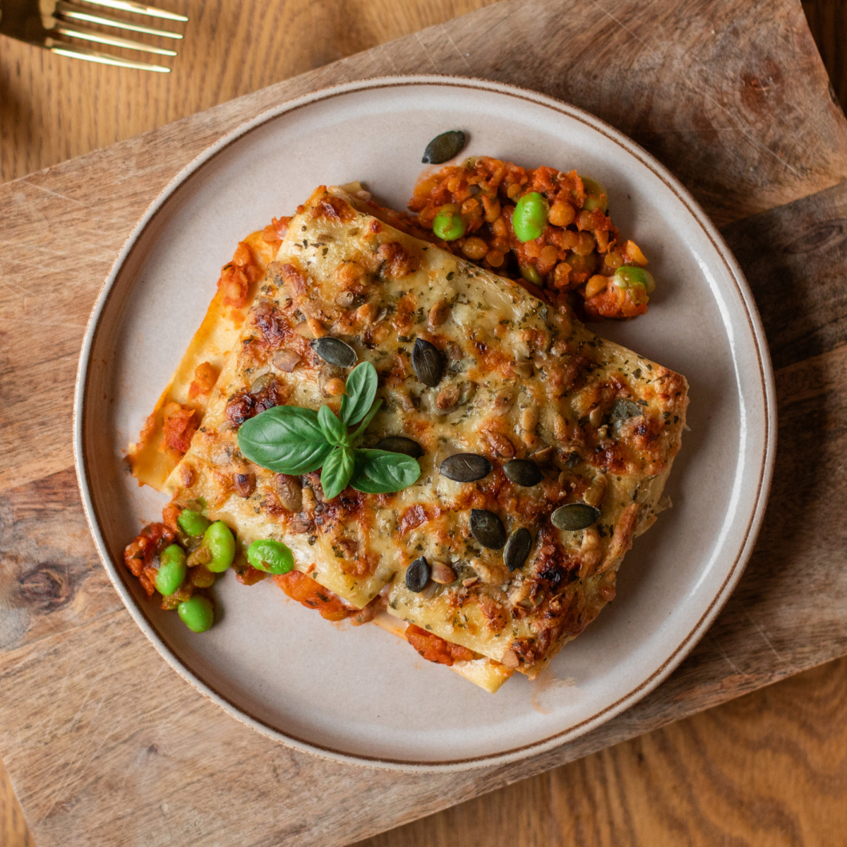 CH: Vegetable lasagna