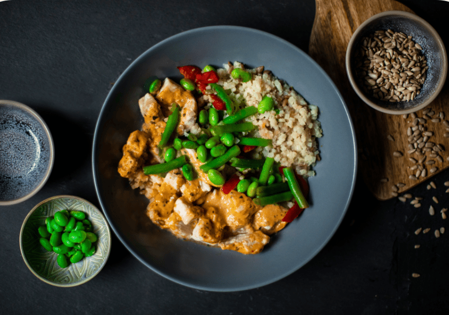 Red chicken curry