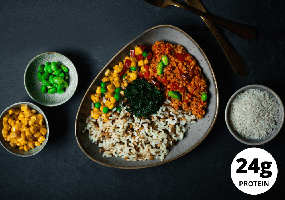 🌱 Peru Bowl with soy bolognese