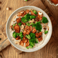 Chicken with hummus