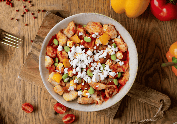 CH: Chicken with vegetables and cheese