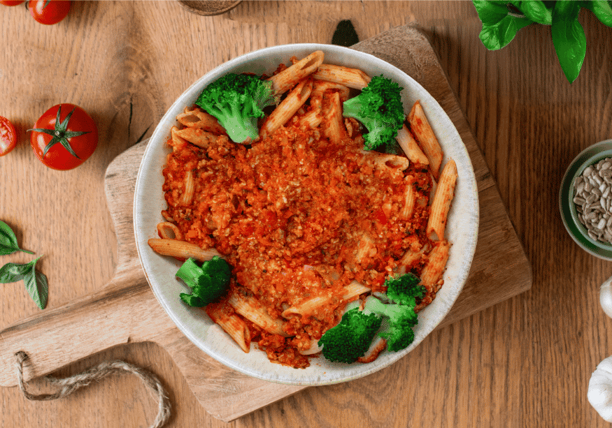 CH: Protein penne with bolognese