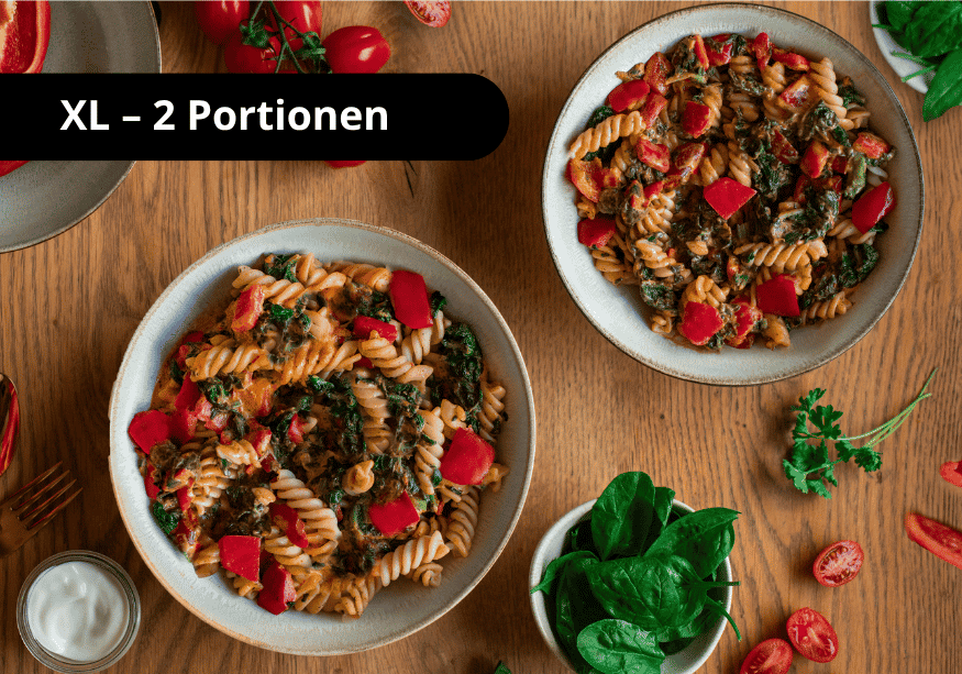 Protein pasta with cream cheese sauce (XL, 2 portions)