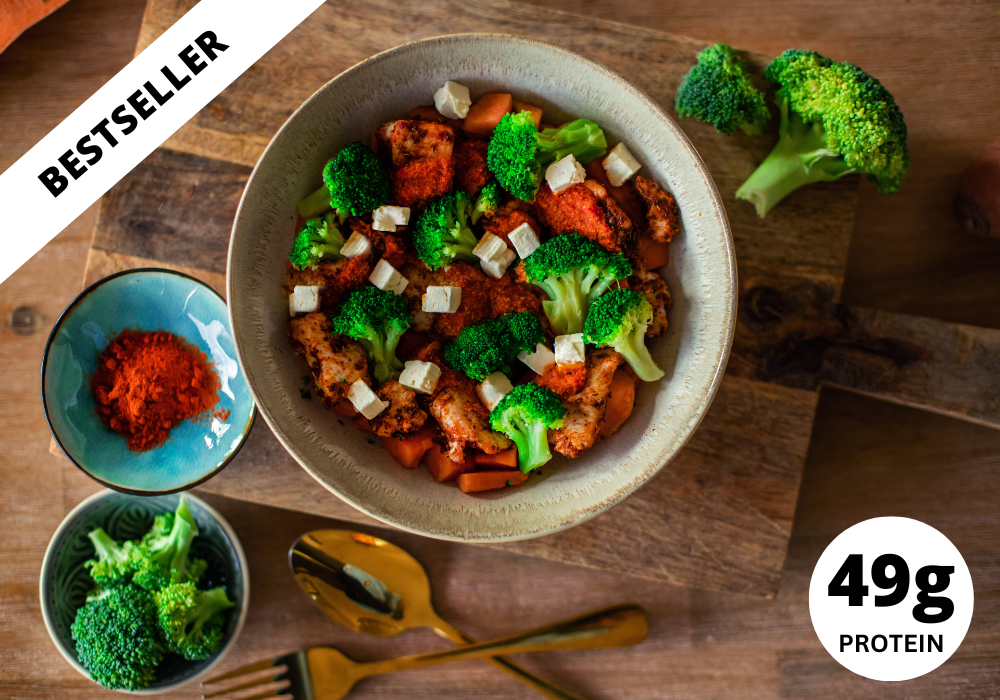 Sweet potato chicken bowl