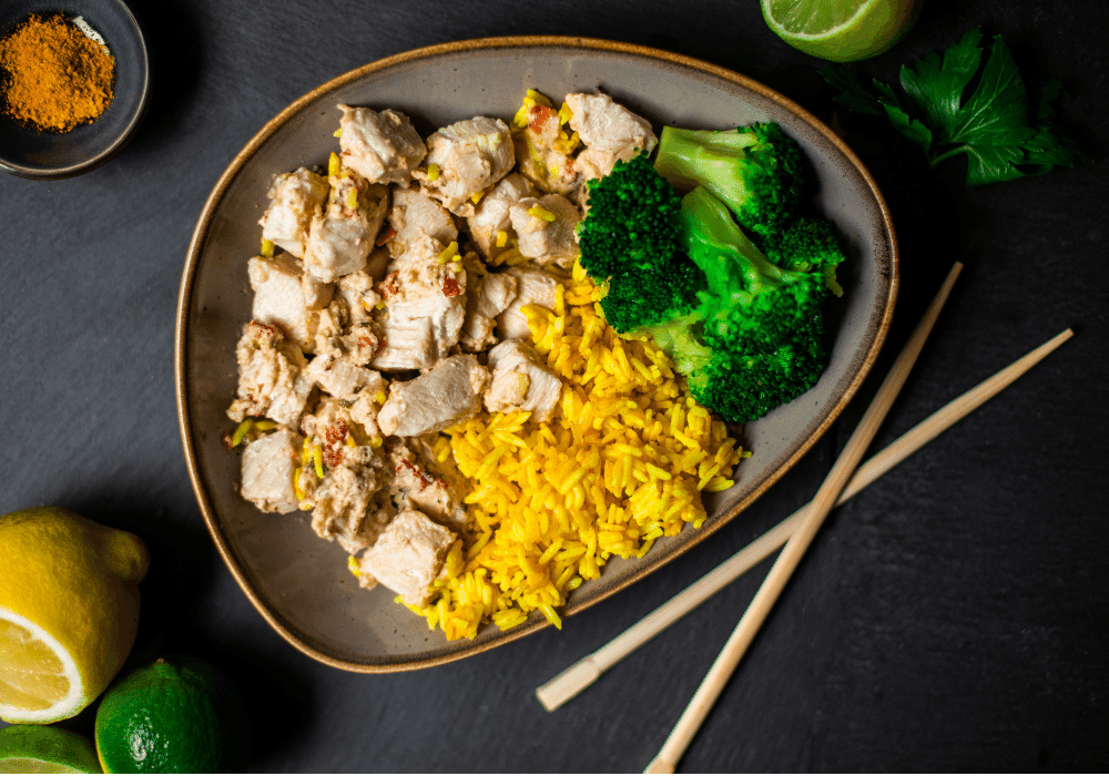 Coconut chilli lemongrass sauce with chicken breast