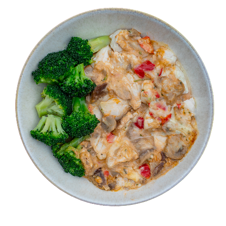 Poulet gratiné au fromage