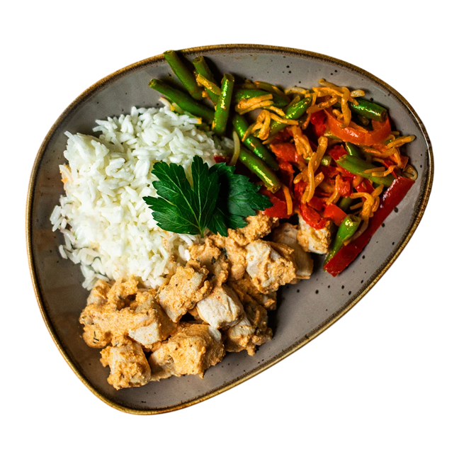 Curry rouge au blanc de poulet