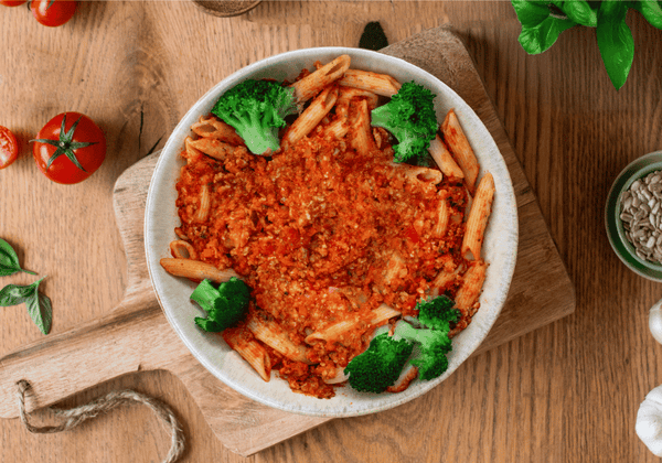 CH : Penne protéinées à la bolognaise