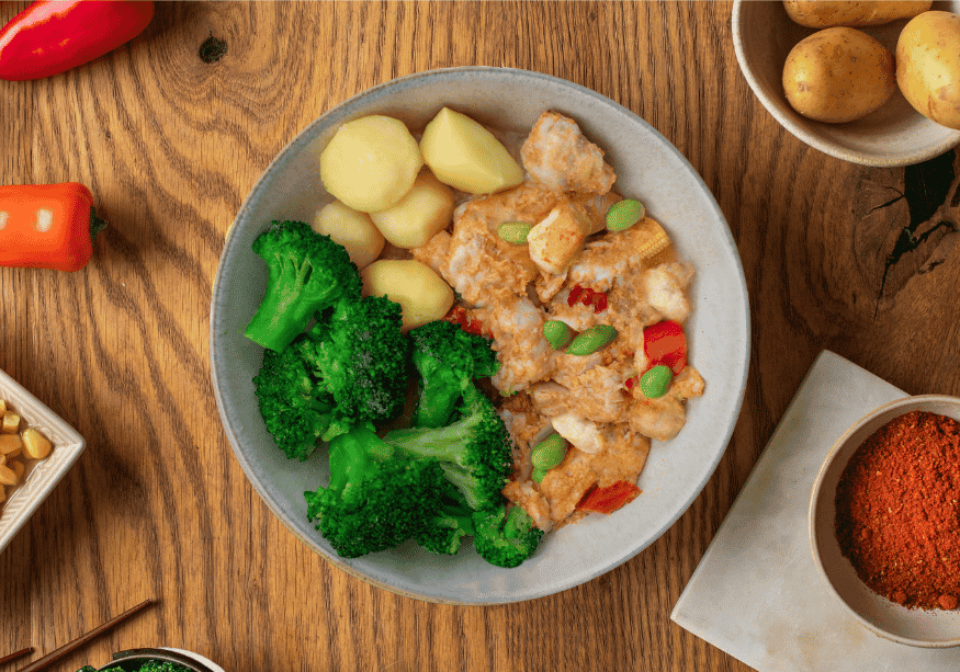 CH : Pa Naeng thaïlandais avec poitrine de poulet