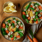 Lieu noir, riz & légumes (XL, 2 portions)