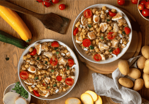 CH : Pommes de terre sautées au poulet (XL, 2 portions)