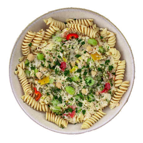 Protein Fusilli mit Zitronengras-Sauce