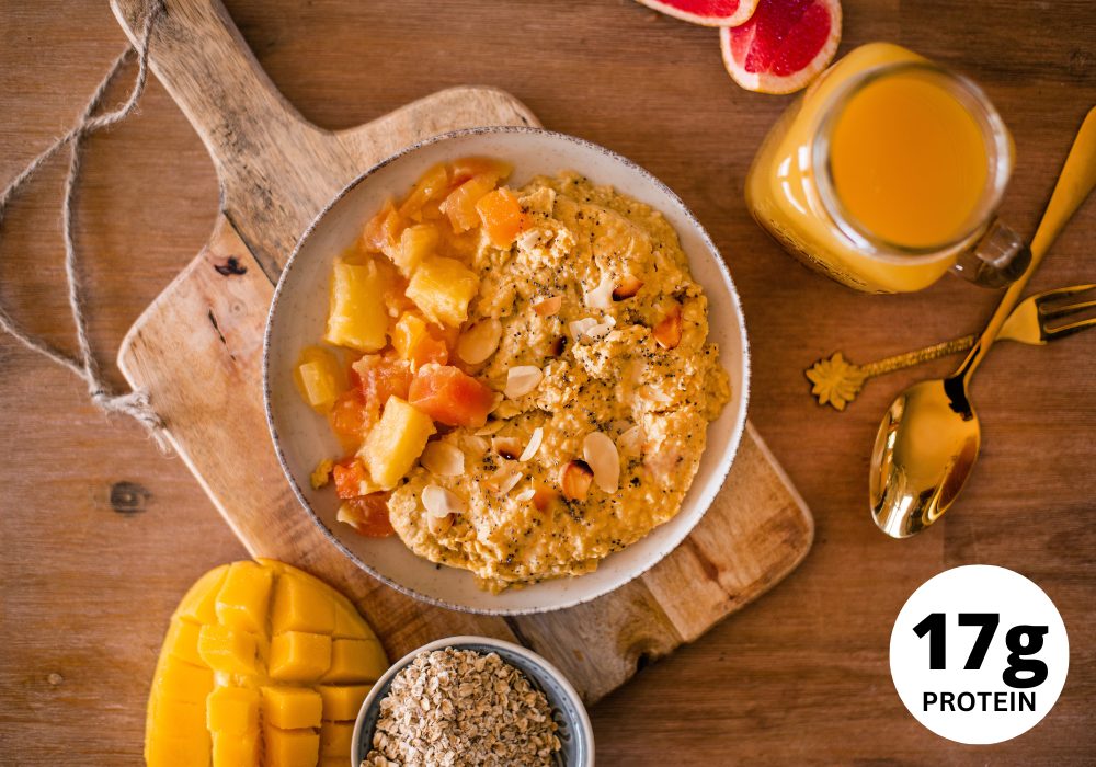 Mango-Porridge mit Mohn