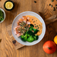 Lachs mit Kürbis-Püree