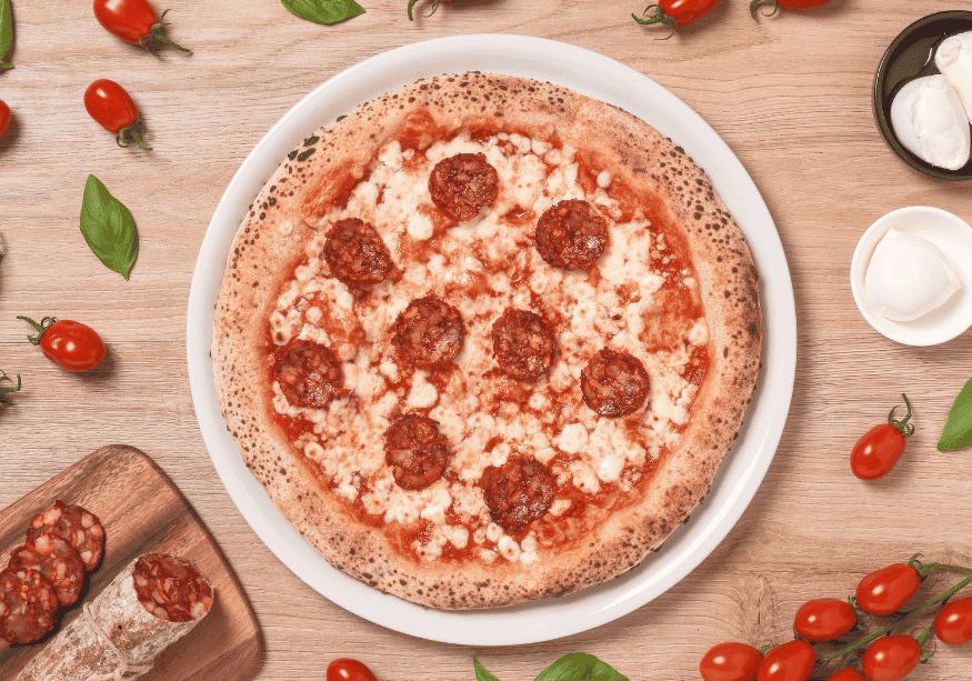CH: Protein Pizza Spicy Beef Salami