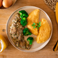 Omelette mit Pilzrahmsoße