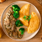 Omelette mit Pilzrahmsoße