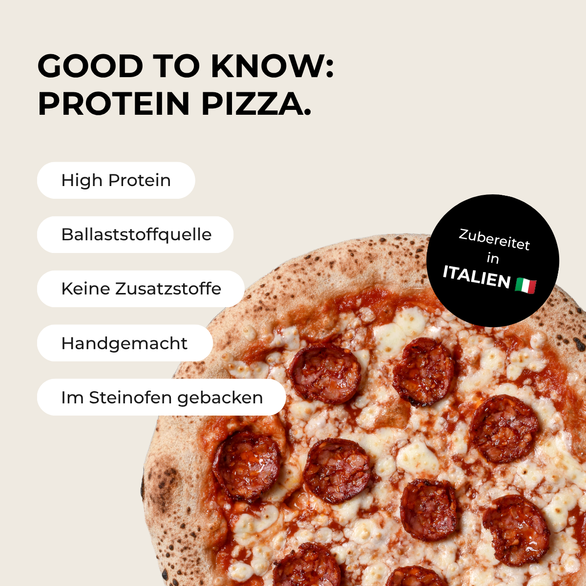 CH: Protein Pizza Spicy Beef Salami