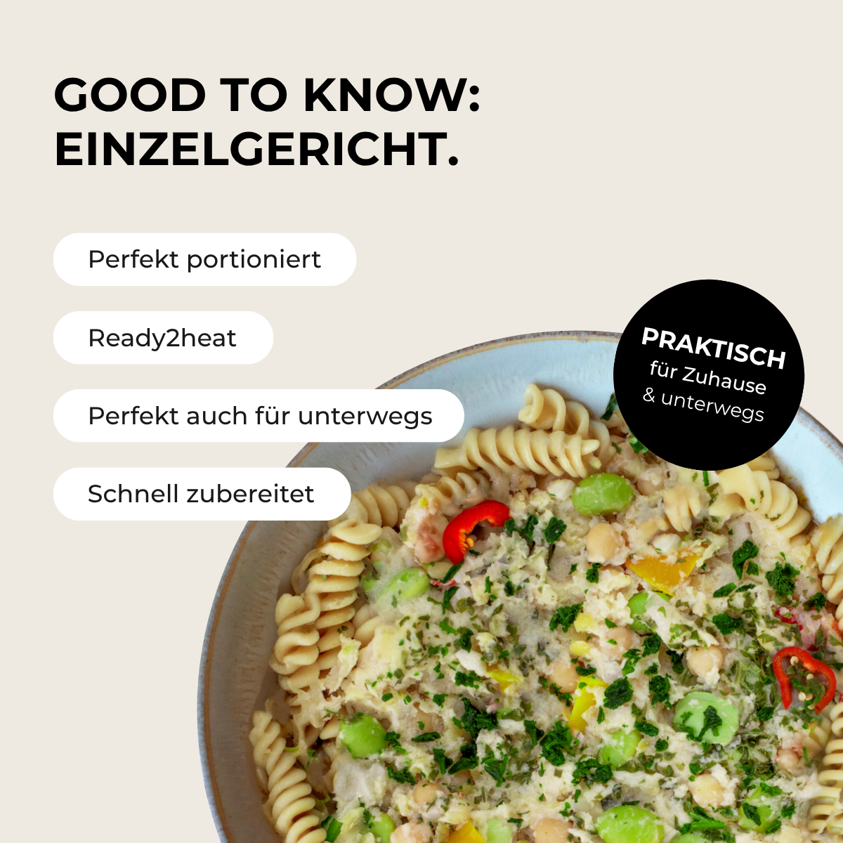 Protein Fusilli mit Zitronengras-Sauce