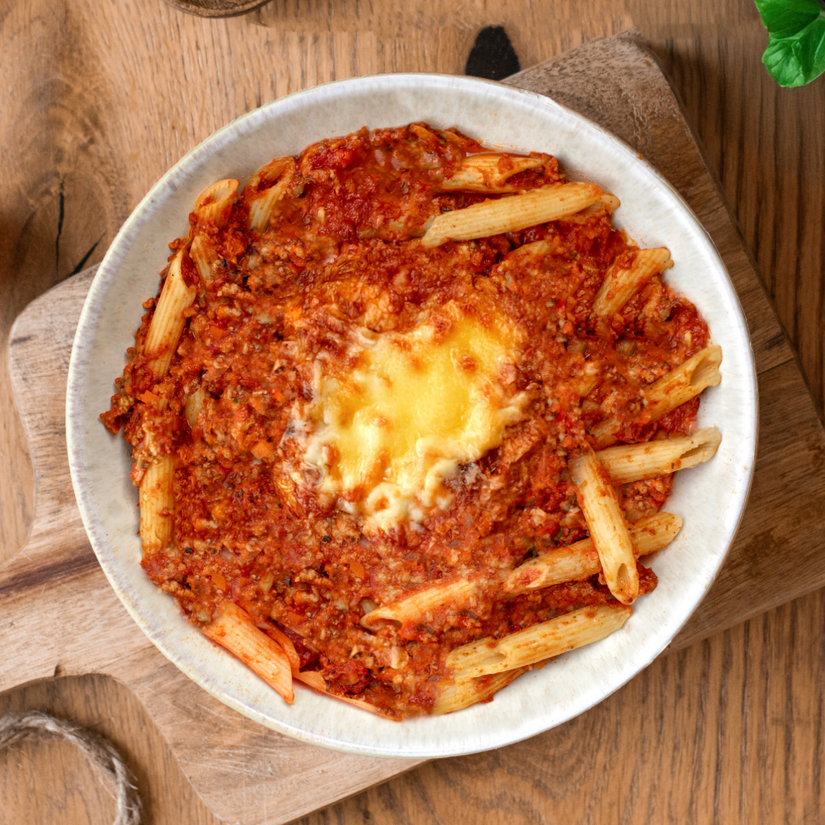 Protein Penne mit Veggie Bolognese