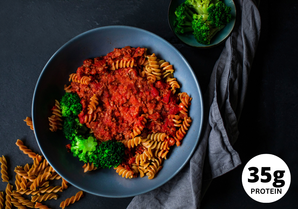 CH: Rinderbolognese mit Linsen Fusilli