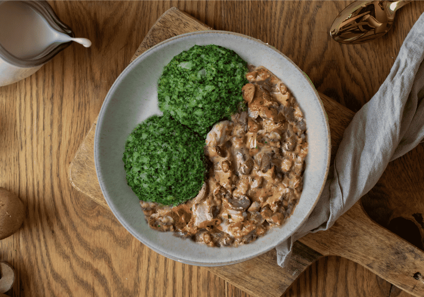 Hähnchenbrust mit Pilzrahmsoße