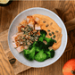 Lachs mit Kürbis-Püree