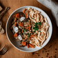 Spätzle mit Rinderstreifen