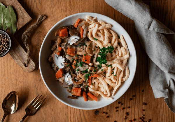 CH: Spätzle mit Rinderstreifen