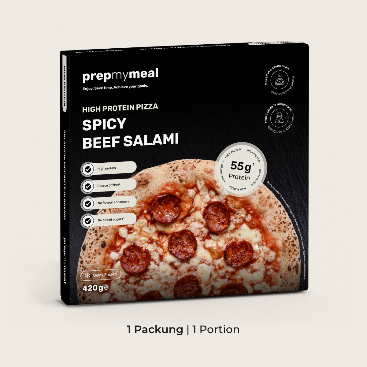 CH: Protein Pizza Spicy Beef Salami
