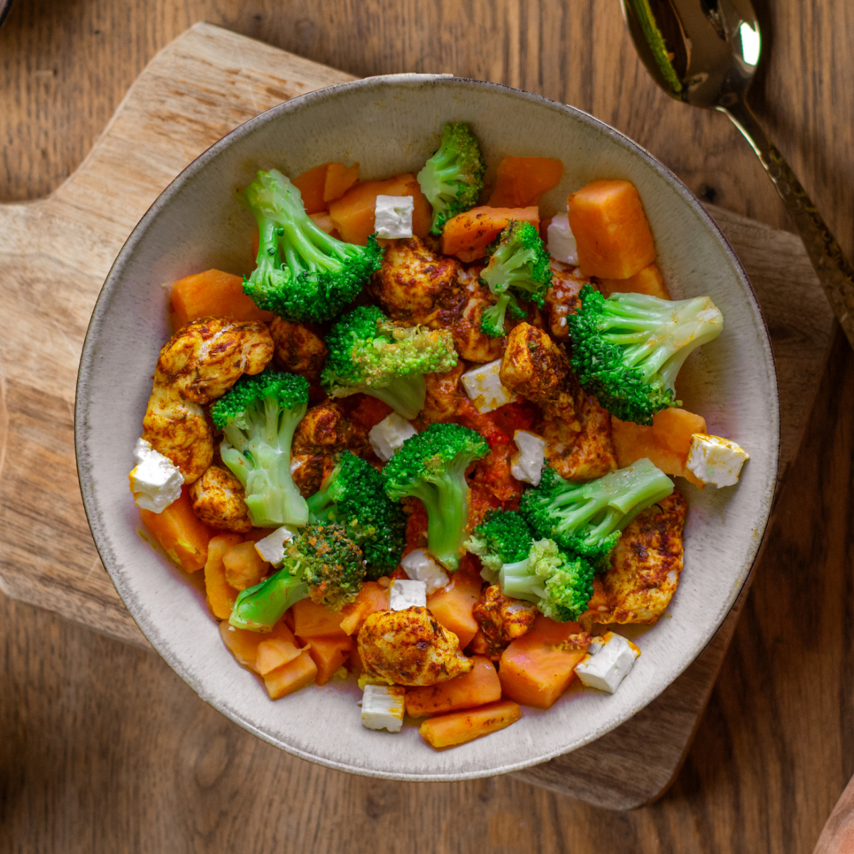 Süßkartoffel Hähnchen Bowl
