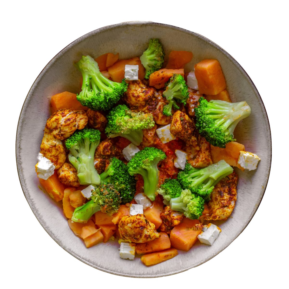 Süßkartoffel Hähnchen Bowl 