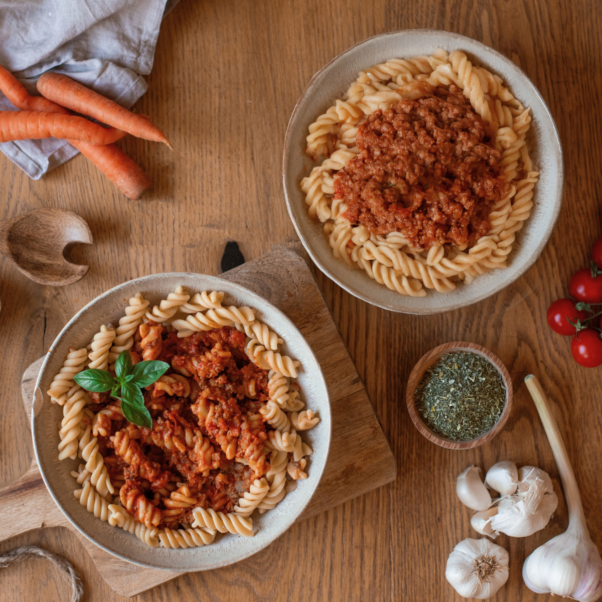 CH: Vegane Protein Pasta Bolognese (XL, 2 Portionen)